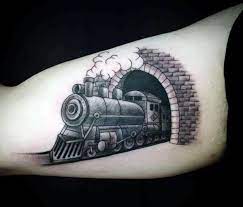 Discover masculine railroad designs with realistic smokestacks and steam. 70 Train Tattoos For Men Masculine Railroad Designs Train Tattoo Tattoos For Guys Tattoos