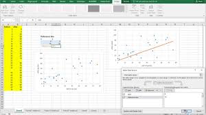 Excel Scatterplot With Reference Line