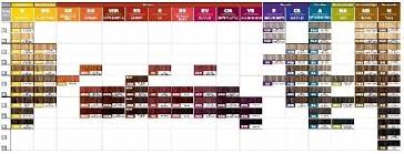 Pm Shine Color Chart Sbiroregon Org