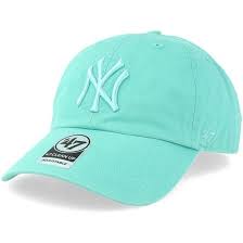 Shop New York Yankees Clean Up Tiffany Blue Adjustable 47 Brand Caps From Hatstoreworld Com We Are A 100 Addicted He 47 Brand Tiffany Blue New York Yankees