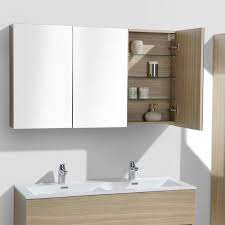 armoire de toilette bloc miroir siena largeur 120 cm chene clair texture armoire de toilette meuble miroir salle de bain salle de bain