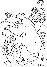 If you're anything like me, you've gone through all the construction paper, all the sticker books,. Jungle Book To Color For Kids Jungle Book Kids Coloring Pages