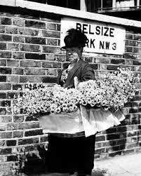 Edwardian Flower Seller London Black And White Photographs Belsize Park Bill Brandt