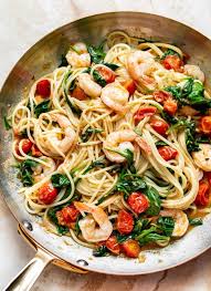 Add shrimp and creole seasoning, and cook 3 minutes or just until shrimp turn pink. Tomato Spinach Shrimp Pasta Salt Lavender