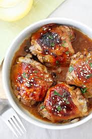 Add vinegar and honey to pan. Baked Honey Soy Chicken Best Easy Recipe Rasa Malaysia