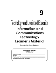Pdf Print K 12 Module In Tle Ict Grade 9 All Gradings Information And Communications Technology Education Information Teaching Computers