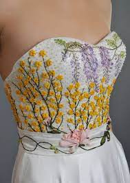 Pin By Tirta Dewi On Maybe Bridal Corset Colored Wedding Dress Embroidered Wedding