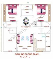 Marvelous 35 X 70 West Facing Home Plan Small Home Plans Pinterest House 20 X 50 House Plans West Facing Photo Ho In 2020 House Map Home Map Design House Plans