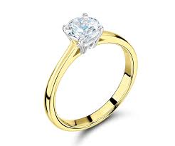 9 Carat Yellow Gold Diamond Engagement Ring Yellow Gold Diamond Engagement Ring Diamond Solitaire Engagement Ring Engagement Rings