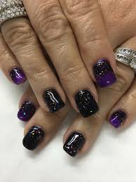 Black And Purple Ombre Nails Halloween Black Purple Light Elegance Black Magic Glitter Ombre Gel Nails Ombre Gel Nails Ombre Nails Glitter Purple Glitter Nails