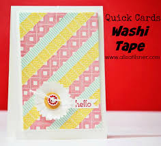 About our rainbow washi tape. Quick Card Making With Washi Tape