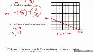 Pair of linear equations in two variable word problems. Standard Form Linear Equation Word Problems Youtube