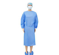High Quality of Disposable Apron Non Woven SMS Medical Isolation Gown  Hospital Gown with Knitted Cuff 20, 25, 30, 35, 40, 45, 50, 55GSM