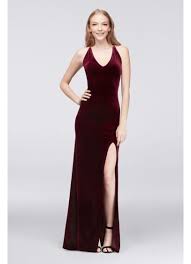 V Neck Velvet Sheath Dress David S Bridal Velvet Bridesmaid Dresses Velvet Dress Long Velvet Sheath Dress