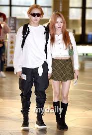 Netizen Buzz Hyuna And E Dawn Couple Up At The Airport Fashion Idol Kpop Fashion Daily Fashion
