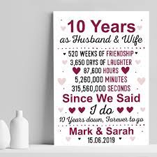 So, to mark your 10th wedding anniversary special in your husband's memory and to make him realize his importance in your life, you need to get the best anniversary gift for him. Our Tenth Wedding Anniversary