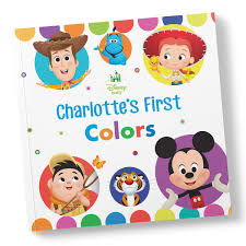 Disney Baby Your First Colors Book Paperback Personalizable Baby Disney Coloring Books Character Gifts