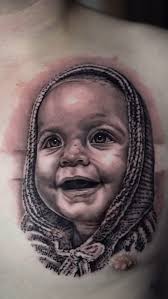 portrait of Tyler’s first baby, thanks for coming bro!, ., .,  #winnipegtattoo #winnipeg #blackandgraytattoo #portraittattoo