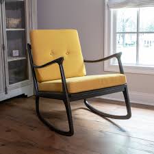 armando rocking arm chair wood finish brown rocking chair decor therapy fabric rocking chairs