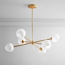 3,456 6 light brass chandelier products are offered for sale by suppliers on alibaba.com, of which chandeliers & pendant lights accounts for 44%, led ceiling lights accounts for 1%, and table lamps & reading lamps accounts for 1%. Staggered Glass 6 Light Chandelier Milk West Elm United Kingdom