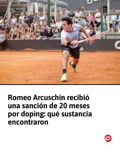 El tenista argentino de 19 años dio positivo por un metabolito de  estanozolol y estará fuera de las canchas hasta octubre de 2027. El  tribunal consideró que la infracción fue involuntaria y