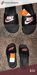 Black And Rose Gold Nike Slides Nike Slides Brand New With Tags Colors Black And Rose Gold Nike Shoes Slippers Nike Slides Rose Gold Nike Shoes Rose Gold Nikes