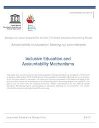 Inclusive Education And Accountability Mechanisms Unesco Digital Library