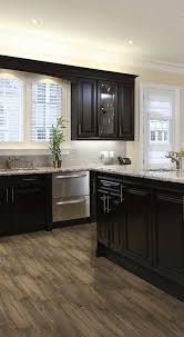 Botanica Cashew 6 X 24 Porcelain Wood Tile In Glazed Textured Graykitchen Kitchen Cabinets And Flooring Brown Kitchen Cabinets Black Kitchen Cabinets