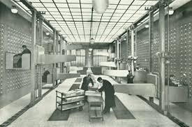 Main File Storage Room Of The Czechoslovak Now Czech Social Security Administration 1930s Stunning Interiors Architecture Social Institution