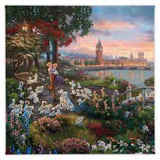 101 dalmatians puzzle thomas kinkade. Disney 101 Dalmatians Gallery Wrapped Canvas By Thomas Kinkade Studios Shopdisney In 2021 Gallery Wrap Canvas Disney Art Thomas Kinkade