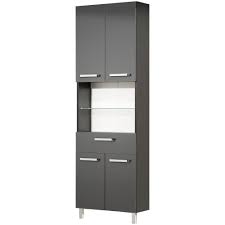 4,3 von 5 sternen 1.742. Badezimmer Hochschrank In Anthrazit Glanz Mainz 50 X 195 Cm Badschran 224 95