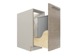 The trash pull out options i list in my review will often have multiple options or part numbers for the size of cabinet you have. 1 Pullout Trash Cabinet Single Can