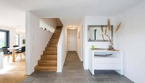 Individuelles Fertighaus Aus Holz Echtholztreppe Treppenhaus Flur Kitzlinger Treppe Haus Treppe Treppenhaus