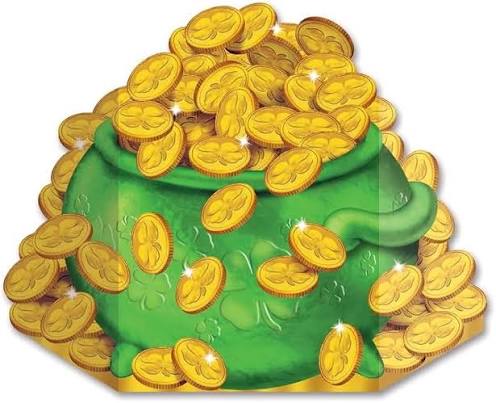 Amazon.com: Beistle Pot-O-Gold Stand-Up, 3-Feet 1/2-Inch by 24-1/2-Inch :  Home & Kitchen