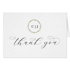 Wedding Thankyoucards Initial Monogram Thank You Card With Images Cards Wedding Thank You Cards Initials