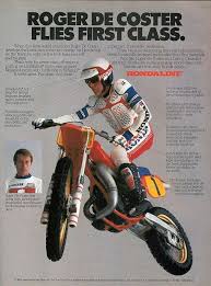 Honda Ad With Roger Decoster One Of My All Time Favourite Riders Motocross Racer Vintage Motocross Motocross
