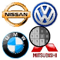 Christmas themed.correct answers will be indicated by the text color changing from red to black and students will be rewarded with colored pixels appearing in the mystery image. Cars Logo Color By Number Pixel Art Coloring Book Fur Android Download
