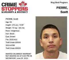 Kamloops Crime Stoppers' weekly wanted list