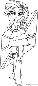 These alphabet coloring sheets will help little ones identify uppercase and lowercase versions of each letter. Equestria Girls Coloring Pages Coloringall