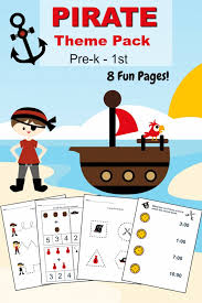 Fun classroom activities for kids. Pirate Printable Preschool Worksheet Set Activities For Kids