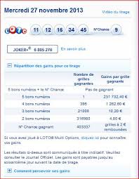Cette page présente le resultat du loto du jour en temps réel et de façon simple pour comparer rapidement avec votre ticket de jeu si vous avez gagné ! Resultat Loto Tirage Mercredi 27 Novembre Numero Gagnant Rapport Gain Gagner Au Loto Et A Euro Millions