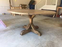 Ana White 60 Round X Base Dining Table Diy Projects Dining Table Pedestal Dining Table Circular Dining Table