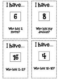 Black And White Cool Math Game Morning Meeting Game I Have Who Has Addition Subtraction 1st Grade Math Games 1st Grade Math Meeting Games