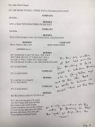 Inside Anais Mitchell S Hadestown Script For Broadway Playbill Broadway Playbills Scripts For Acting Script