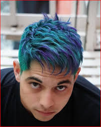 Turquoise Blue Hair Color Apart From Those Fabulous Blonde Brunette And Black Hairstyles You Can Also Try Out Dyed Hair Men Men Hair Color Mens Hair Colour