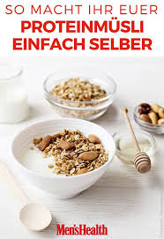 Dieses Proteinmusli Gibt Es Nicht Zu Kaufen Proteinrezepte Proteinreiche Rezepte Lebensmittel Essen