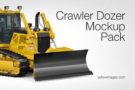 Download Crawler Dozer Mockup Pack In Handpicked Sets Of Vehicles On Yellow Images Creative Store PSD Mockup Templates