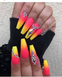 Sunset Acrylic Nails Acrylicnails Acrylicnaildesigns Acrylicnailart Nailart Nails Nailsofinstagr Nail Art Ombre Neon Nail Designs Ombre Nail Art Designs 11:49 kiara sky nails recommended for you.