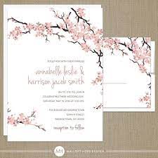 Cherry Blossoms Wedding Invitation Rsvp Set Floral Wedding Etsy In 2020 Cherry Blossom Wedding Invitations Modern Wedding Invitation Sets Cherry Blossom Wedding