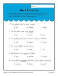 Context Clues Worksheets For 2nd Grade Word Discovery Context Clues Worksheets Context Clues Context Clues Lesson